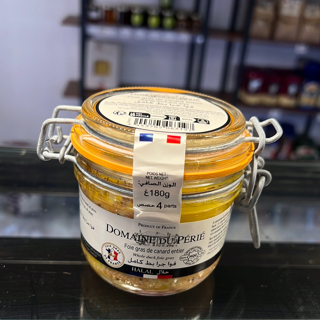 DOMAINE DU PERIE Foie gras de canard entier halal 3 parts 130g pas cher 