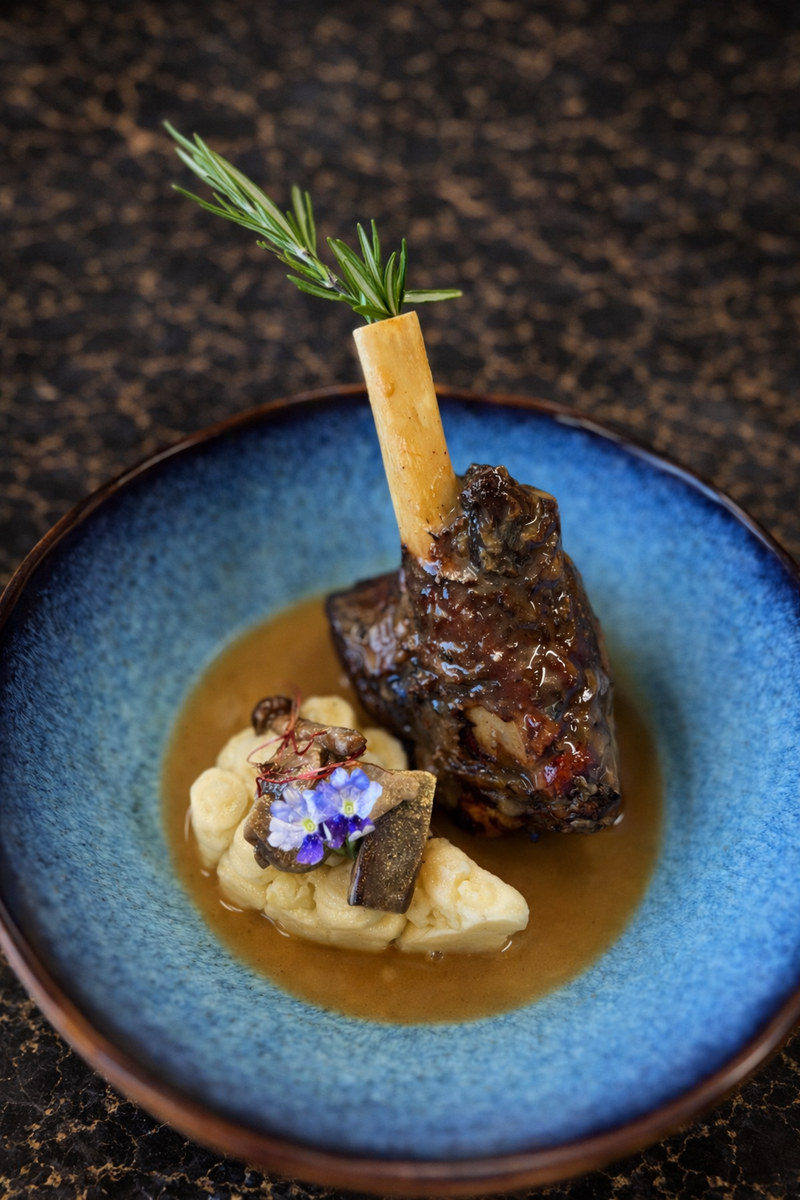 Souris d’agneau cuite à l’étouffée