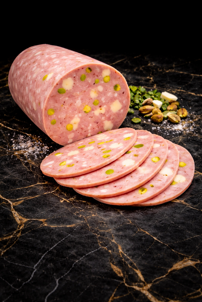 Mortadelle de Volaille pistache compté AOP Maison 100 g
